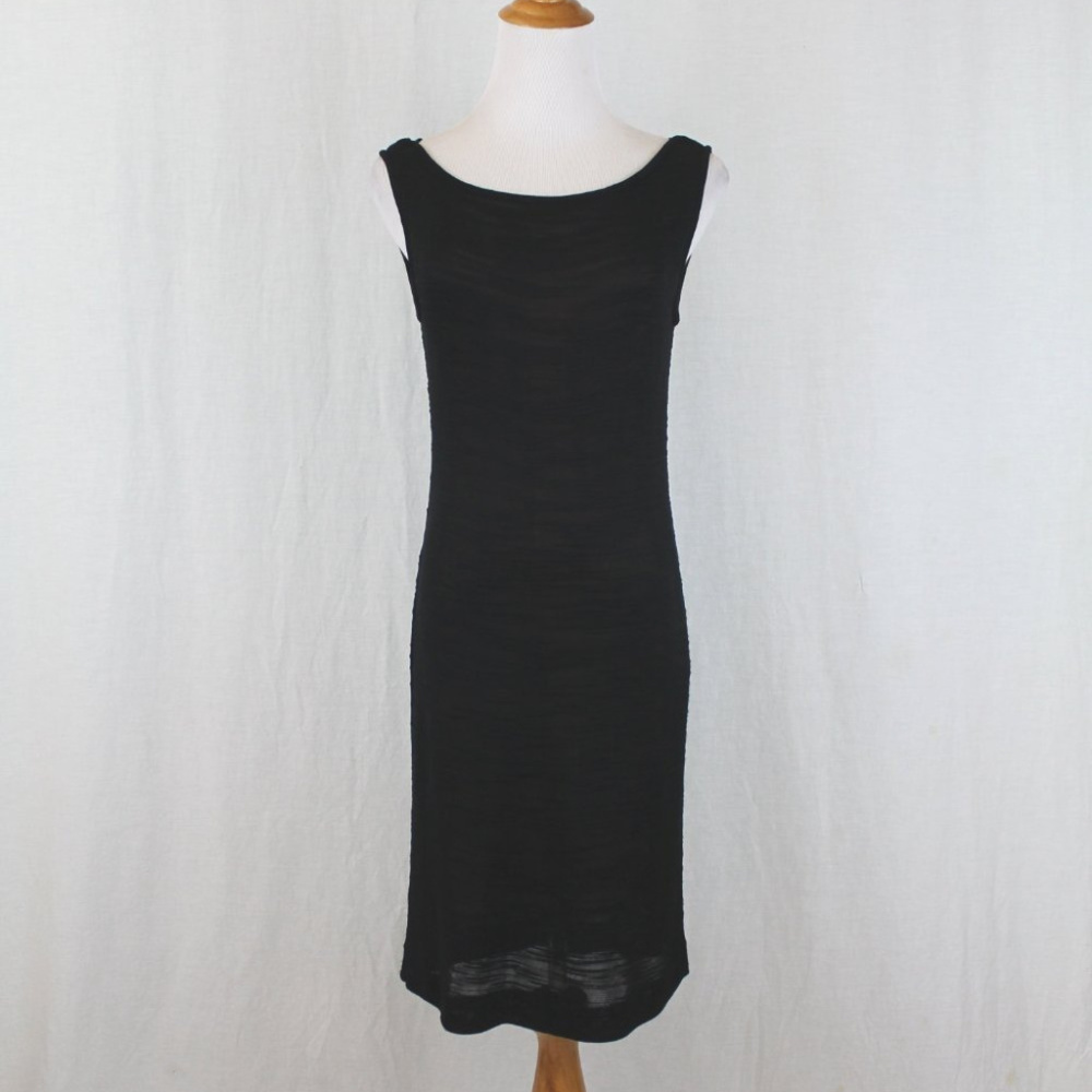 Dei Trei Neiman Marcus Little black dress Silk Viscose 1993 Vintage QUIET LUXURY